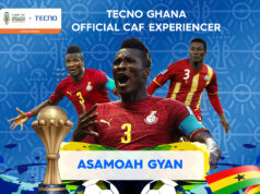 TECNO Ghana Announces Asamoah Gyan as Official CAF Experiencer
