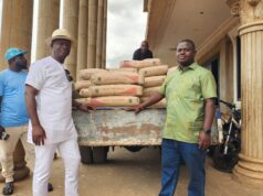 Hotjobs Africa CEO Donates 100 Bags of Cement to Support Completion of Ashaiman Chief’s Palace